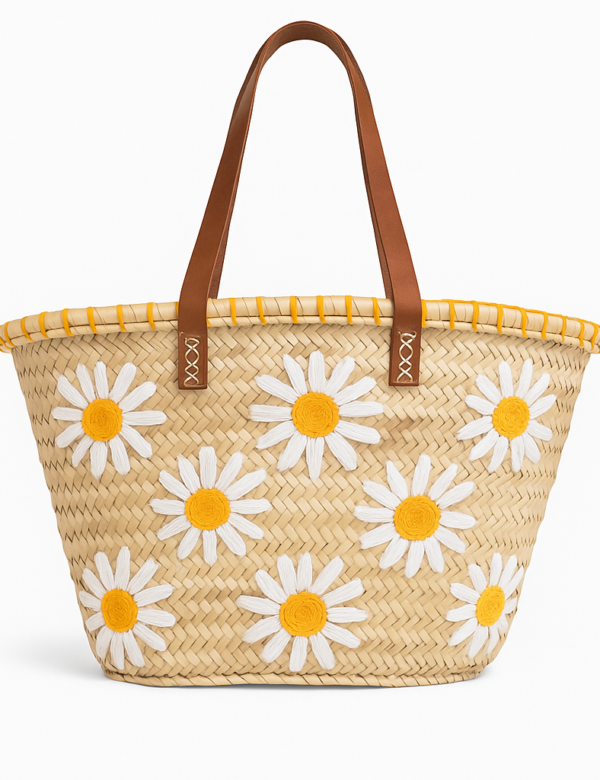 ACCESORIOS MUJER LLORET DE MAR BOLSO CALMALLORET CALMA FLORES CAPAZO ESTRELLA DE MAR MARGARITAS