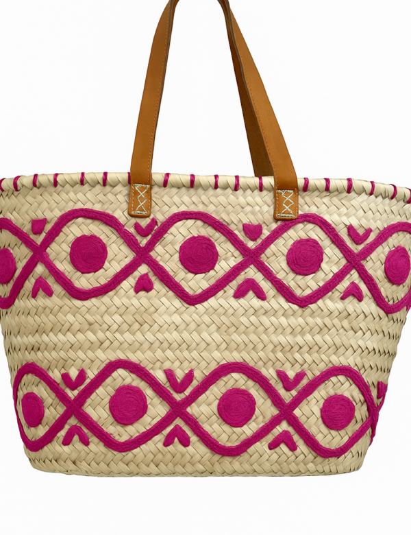 ACCESORIOS MUJER LLORET DE MAR BOLSO CALMALLORET CALMA FLORES CAPAZO ESTRELLA DE MAR MARGARITAS MINI TOTE BAG CEREZAS MOSAICO