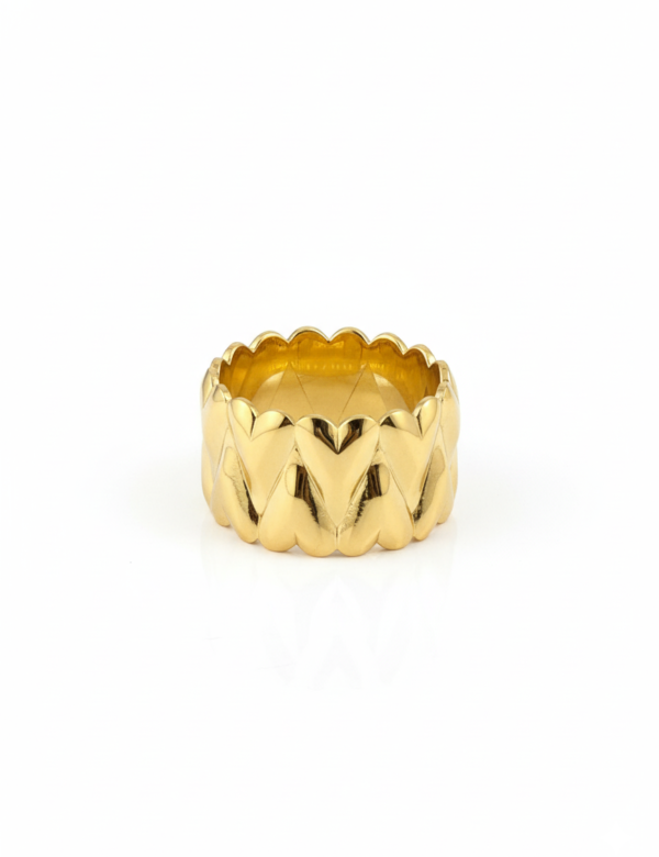 COMPRAR ANILLO ACERO INOXIDABLE MUJER CORAZONES